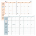 Premium Leatherette Monthly Desk Planner (7"x10")